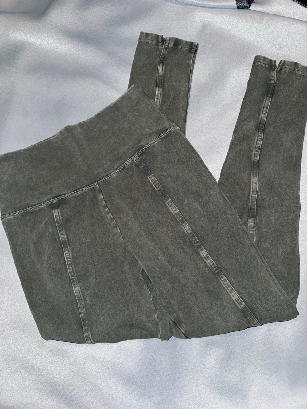 Aerie OFFLINE OG High Waist Legging Green Acid Wash